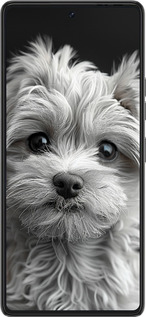 Силиконовый чехол Мальтипу на чорном фоне для Tecno Pova 6 Pro - 6156u-3689 изображение 