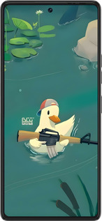 Силиконовый чехол Уточка с автоматом для Tecno Pova 6 Pro - 6356u-3689 изображение 