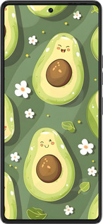 Силиконовый чехол Авокадо для Tecno Pova 6 Pro - 6380u-3689 изображение 