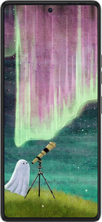 Силиконовый чехол Привидение и звезды для Tecno Pova 6 Pro - 6443u-3689 изображение 