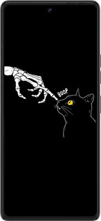 Силиконовый чехол Кошка для Tecno Pova 6 Pro - 6505u-3689 изображение 