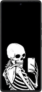 Силиконовый чехол Скелет делает Selfie для Tecno Pova 6 Pro - 6535u-3689 изображение 