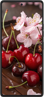 Силиконовый чехол Вишня в шоколаде для Tecno Pova 6 Pro - 6698u-3689 изображение 