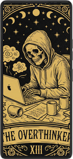 Силиконовый чехол The Overthinker для Tecno Pova 6 Pro - 6774u-3689 изображение 