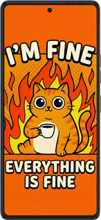 Силиконовый чехол Funny Cat для Tecno Pova 6 Pro - 6786u-3689 изображение 