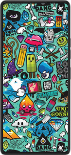 Силіконовий чехол Стікер бомбінг 1 для Tecno Pova 6 Pro - 693u-3689 изображение 