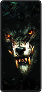 Силиконовый чехол Дьявольский волк для Tecno Pova 6 Pro - 833u-3689 изображение 