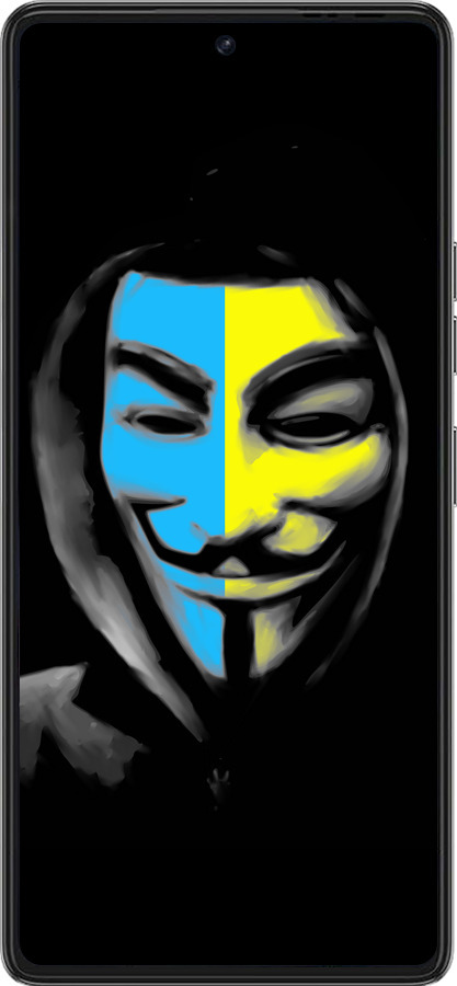 Силиконовый чехол Украинский анонимус для Tecno Pova 6 Pro - 1062u-3689 изображение 