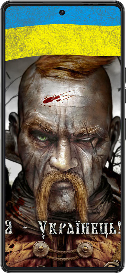 Силиконовый чехол Козак-Украинец для Tecno Pova 6 Pro - 1150u-3689 изображение 