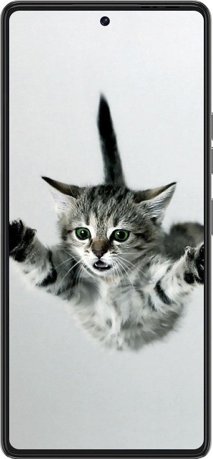 Силиконовый чехол Летящий котёнок для Tecno Pova 6 Pro - 2322u-3689 изображение 