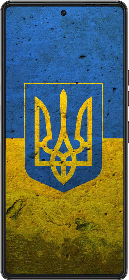 Силиконовый чехол Флаг и герб Украины 2 для Tecno Pova 6 Pro - 378u-3689 изображение 