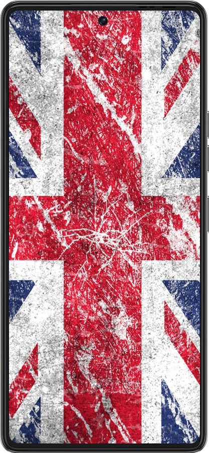 Силиконовый чехол Флаг Великобритании 1 для Tecno Pova 6 Pro - 386u-3689 изображение 