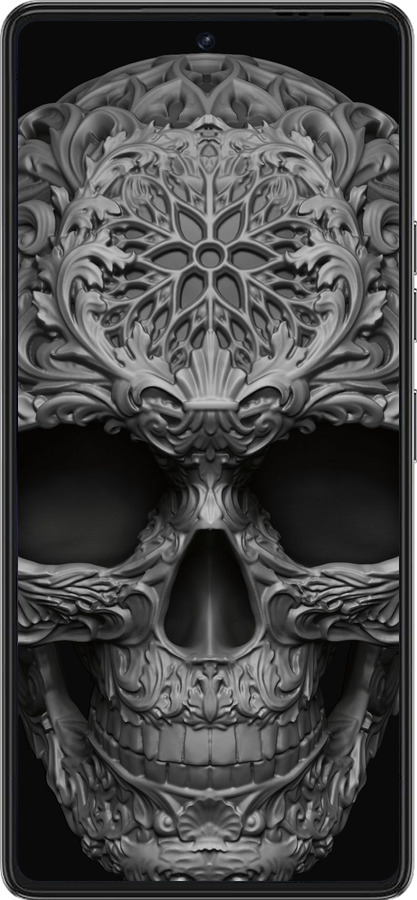 Силиконовый чехол skull-ornament для Tecno Pova 6 Pro - 4101u-3689 изображение 