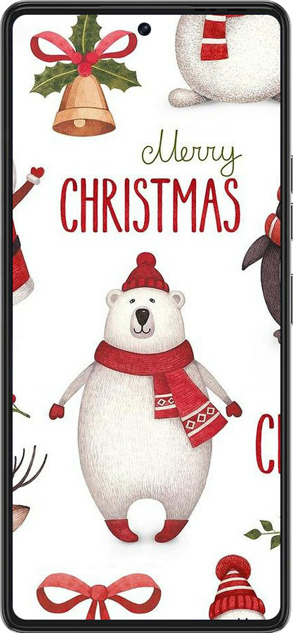 Силіконовий чехол Merry Christmas для Tecno Pova 6 Pro - 4106u-3689 изображение 