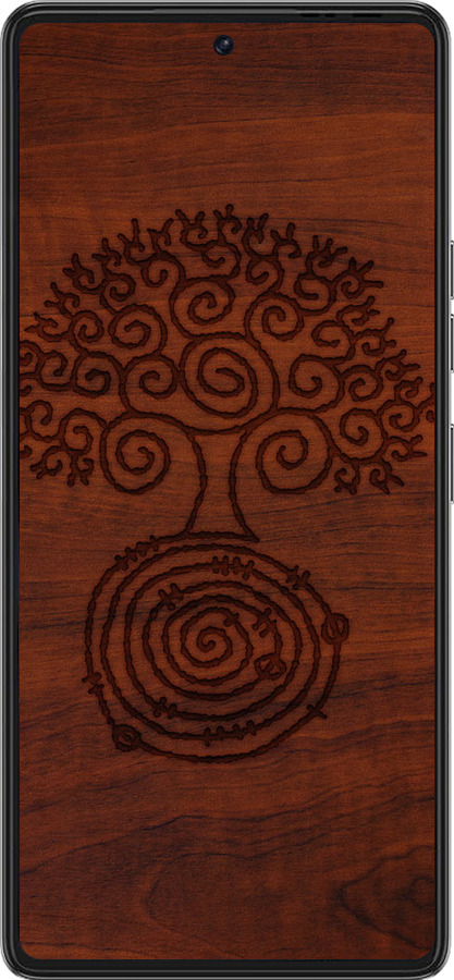 Силиконовый чехол Узор дерева для Tecno Pova 6 Pro - 4119u-3689 изображение 