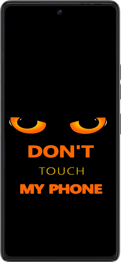 Силиконовый чехол Don't touch the phone для Tecno Pova 6 Pro - 4261u-3689 изображение 