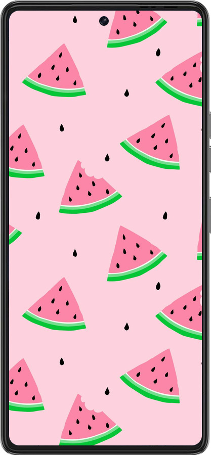 Силиконовый чехол Розовый арбуз для Tecno Pova 6 Pro - 4314u-3689 изображение 