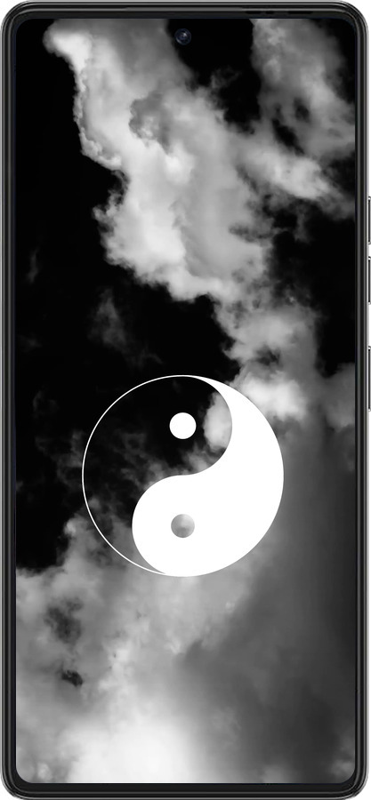 Силиконовый чехол Инь и Янь для Tecno Pova 6 Pro - 4389u-3689 изображение 