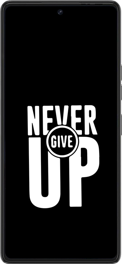Силиконовый чехол Никогда не сдавайся для Tecno Pova 6 Pro - 4572u-3689 изображение 