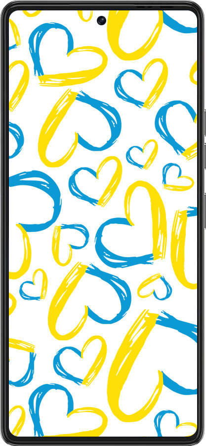 Силіконовий чехол Серця UA  для Tecno Pova 6 Pro - 5292u-3689 изображение 