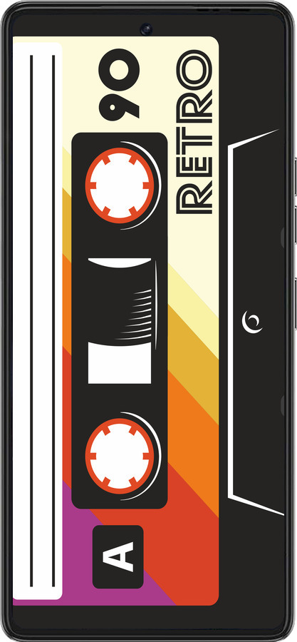 Силиконовый чехол Кассета с90 v4 для Tecno Pova 6 Pro - 5532u-3689 изображение 