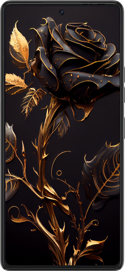 Силіконовий чехол Троянда 3 для Tecno Pova 6 Pro - 5552u-3689 изображение 