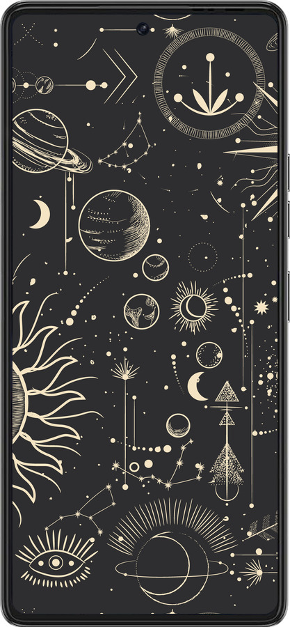 Силиконовый чехол Фаза луны для Tecno Pova 6 Pro - 5605u-3689 изображение 