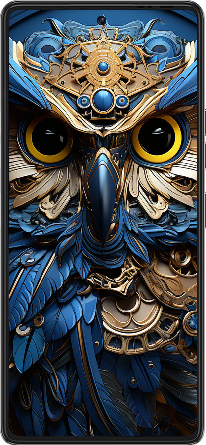 Силиконовый чехол Сова v2 для Tecno Pova 6 Pro - 5649u-3689 изображение 