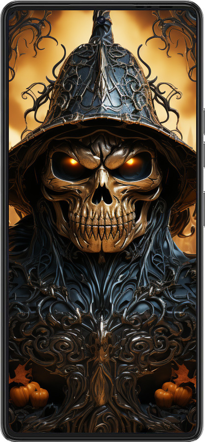 Силиконовый чехол Череп 2 для Tecno Pova 6 Pro - 5652u-3689 изображение 