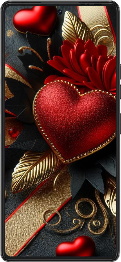 Силіконовий чехол Сердечки v2 для Tecno Pova 6 Pro - 5832u-3689 изображение 