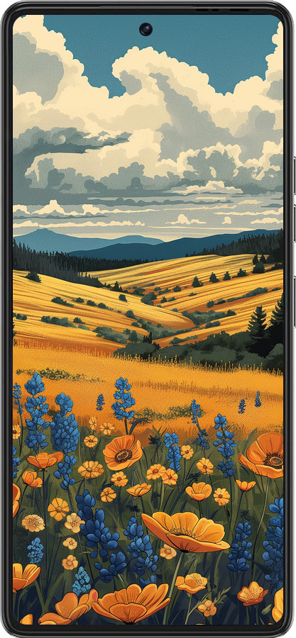 Силиконовый чехол Украинское поле для Tecno Pova 6 Pro - 6082u-3689 изображение 