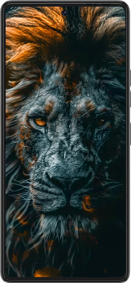 Силиконовый чехол Лев в сумерках для Tecno Pova 6 Pro - 6154u-3689 изображение 