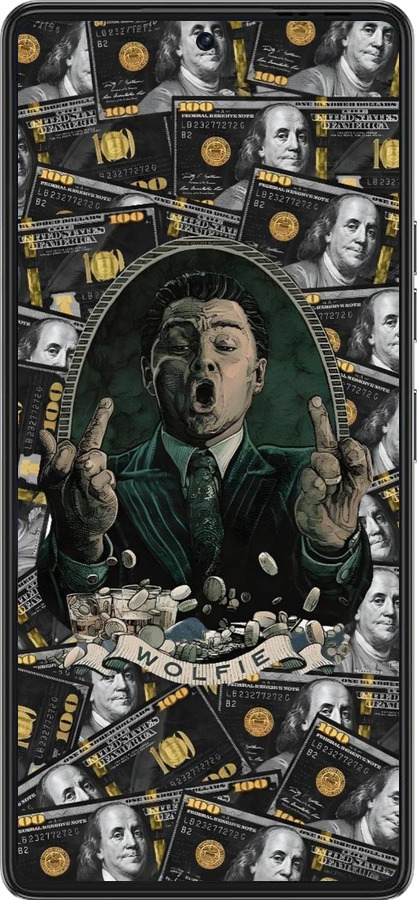 Силіконовий чехол Волк с валл стрит для Tecno Pova 6 Pro - 6287u-3689 изображение 