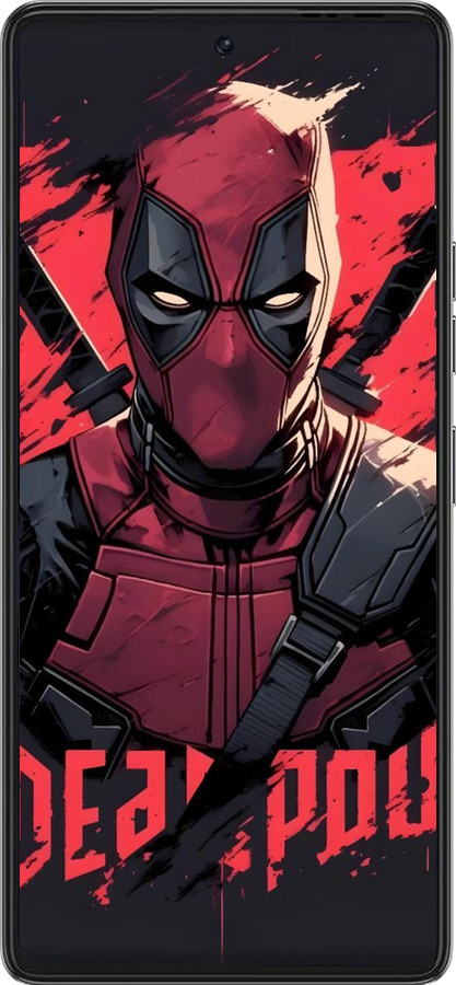 Силиконовый чехол Дедпул для Tecno Pova 6 Pro - 6293u-3689 изображение 