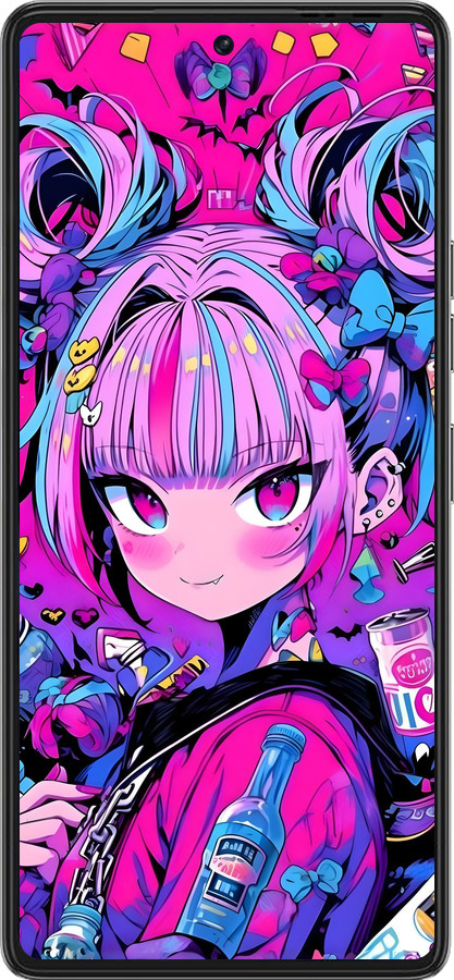 Силиконовый чехол Аниме милаха для Tecno Pova 6 Pro - 6314u-3689 изображение 