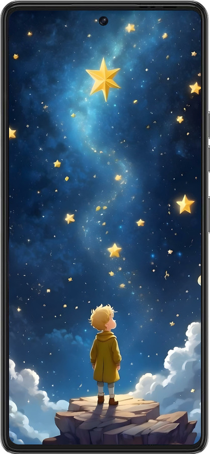 Силиконовый чехол Маленький принц для Tecno Pova 6 Pro - 6326u-3689 изображение 