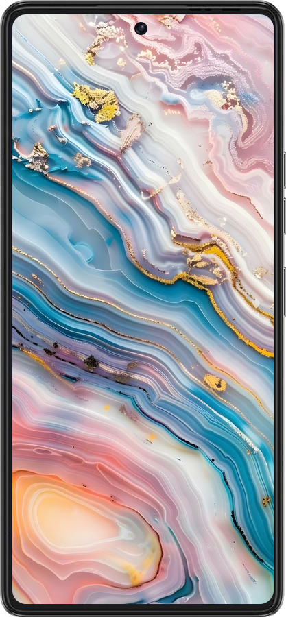 Силиконовый чехол Мрамор красивый для Tecno Pova 6 Pro - 6376u-3689 изображение 