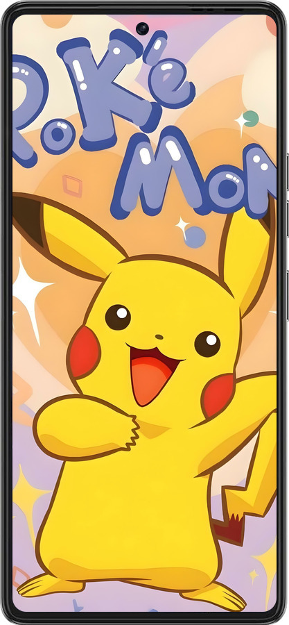 Силиконовый чехол Пикачу для Tecno Pova 6 Pro - 6383u-3689 изображение 