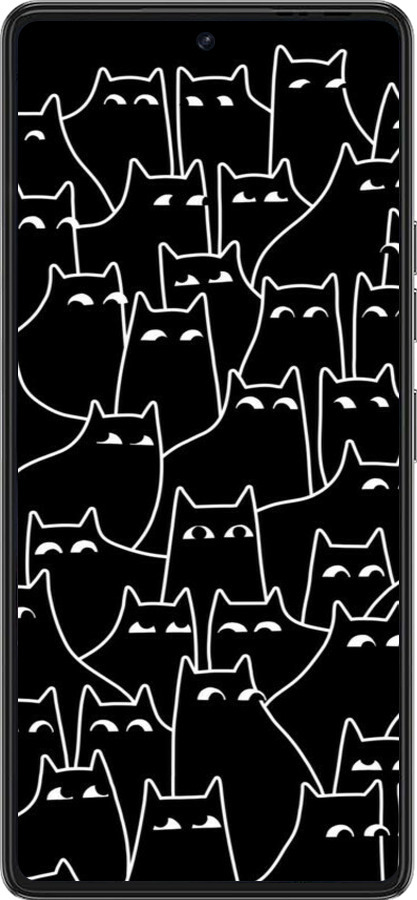 Силиконовый чехол С изображением кошек для Tecno Pova 6 Pro - 6470u-3689 изображение 