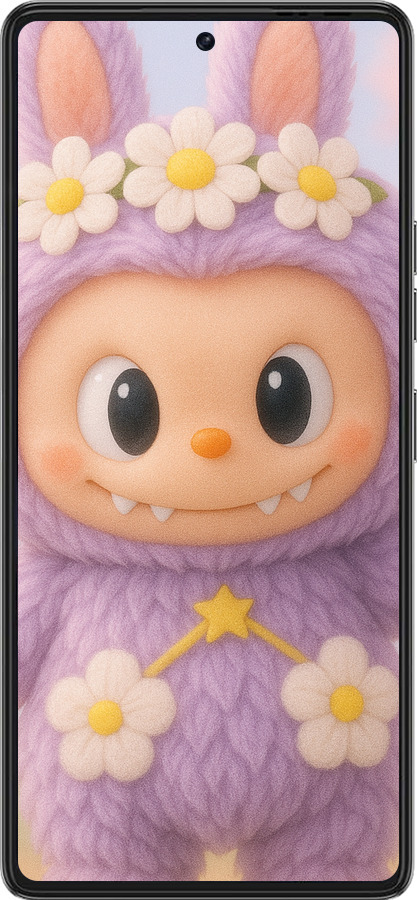 Силиконовый чехол Лабубу 1 для Tecno Pova 6 Pro - 6709u-3689 изображение 