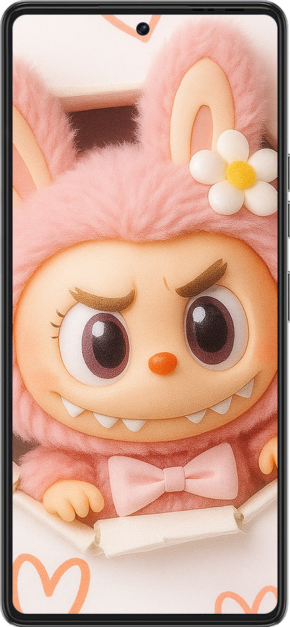 Силиконовый чехол Лабубу 2 для Tecno Pova 6 Pro - 6710u-3689 изображение 