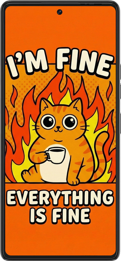 Силиконовый чехол Funny Cat для Tecno Pova 6 Pro - 6786u-3689 изображение 