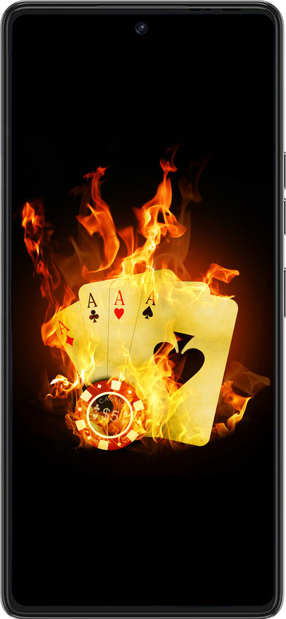 Силіконовий чехол Палаючі карти  для Tecno Pova 6 Pro - 839u-3689 изображение 