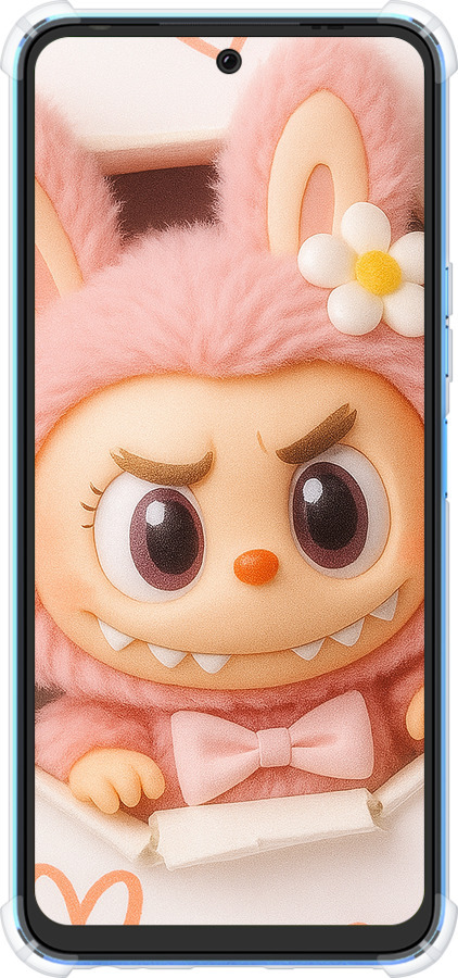 Силіконовий протиударний с посиленими кутами чехол Лабубу 2 для Tecno Pova Neo 2 LG6n - 6710sp-2968 изображение 