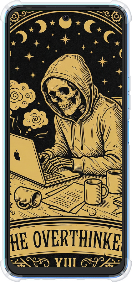 Силикон с усиленными углами чехол The Overthinker для Tecno Pova Neo 2 LG6n - 6774sp-2968 изображение 