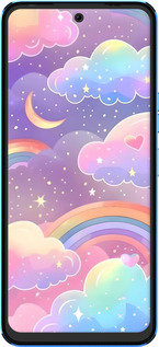 Силиконовый чехол Облака и радуга для Tecno Pova Neo 2 LG6n - 6312u-2968 изображение 