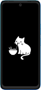 Силиконовый чехол С милым котом на черном фоне для Tecno Pova Neo 2 LG6n - 6528u-2968 изображение 