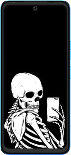 Силиконовый чехол Скелет делает Selfie для Tecno Pova Neo 2 LG6n - 6535u-2968 изображение 