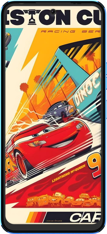 Силіконовий чехол Тачки для Tecno Pova Neo 2 LG6n - 6288u-2968 изображение 