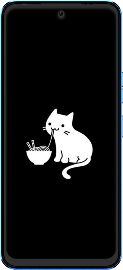 Силиконовый чехол С милым котом на черном фоне для Tecno Pova Neo 2 LG6n - 6528u-2968 изображение 